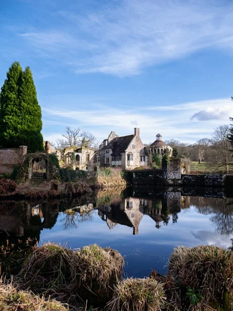 historic-stone-estate-reflection-pond-countryside